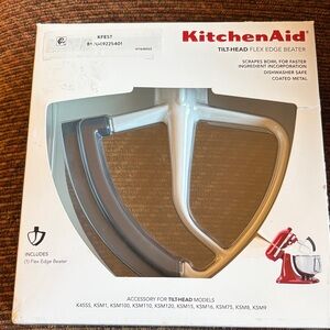 KitchenAid Tilt-Head Flex Edge Beater - White and Gray